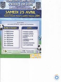 Image du loto Super loto guipry-messac Animé par Dédé