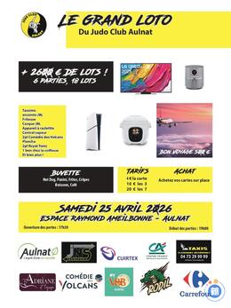 Image du loto Le grand LOTO du Judo Club Aulnat