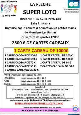 Image du loto Super loto organisé par comite animation les petites mains