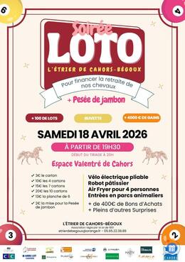 Image du loto Loto de l'Etrier de Bégoux pour la retraite des chevaux