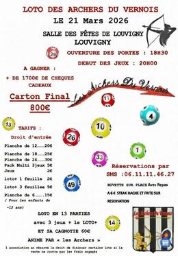Image du loto Loto des Archers du Vernois