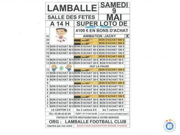 Image du loto loto org : LFC LAMBALLE animé par JACKY