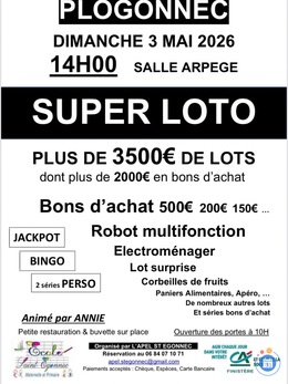 Image du loto Super loto Jackpot bingo perso animé par annie