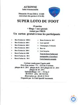 Image du loto Super loto du Foot d'Auxonne