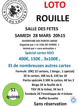 Image du loto super loto 'JIG VAL DE VONNE . Animé par COCO ANIMATION'