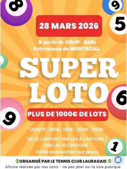 Image du loto Loto du Tennis Club Lauragais