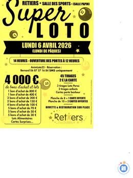 Image du loto Super loto animé par animloto35 bernard