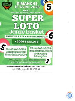 Image du loto Super loto animé par animloto35 bernard