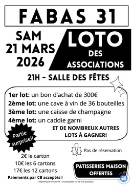 Image du loto Loto des associations