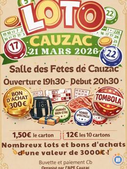 Image du loto Grand Loto de l'Ape de Cauzac