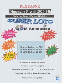 Image du loto super loto Us St Juvat Plouasne foot