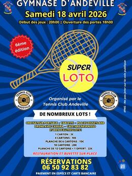 Image du loto SUPER LOTO - Tennis Club Andeville