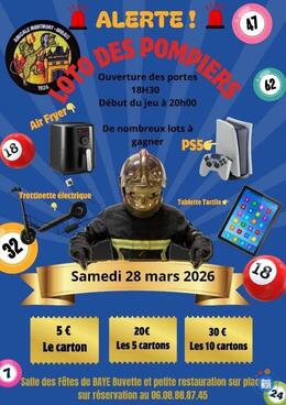 Image du loto LOTO des sapeurs Pompiers de Montmort orbais