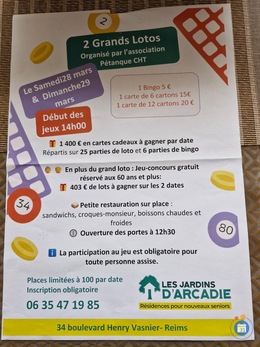 Image du loto Loto Pétanque chalet Tunisie