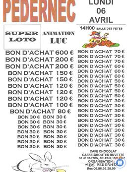 Image du loto Loto de Pâques organisé par le Méné Bré Sports