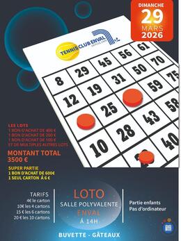Image du loto Loto tennis club enval
