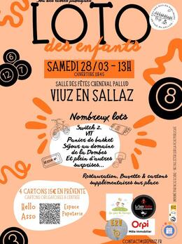 Image du loto Loto des enfants Sou des écoles de Viuz-en-Sallaz