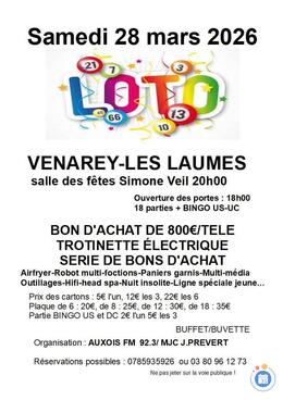 Image du loto loto mjc venarey les laumes