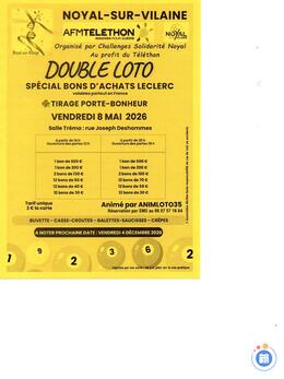 Image du loto 2 lotos Animé par ANIMLOTO35 Bernard