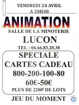 Affiche du loto Soirée Animation Loto Spéciale Carte Cadeau