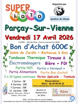 Image du loto Super loto de la Chasse animé par Rémi