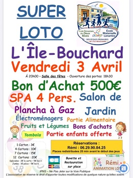 Image du loto Super Loto de l’USEP animé par Remi