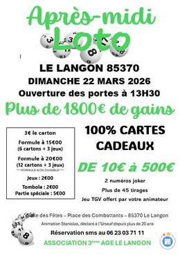 Image du loto Loto 3ème âge LE LANGON