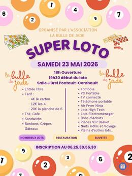 Image du loto Super loto de l association la bulle de Jade