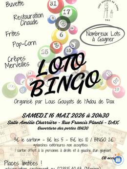 Image du loto Loto bingo annuel du groupe Lous Gouyats de l'Adou