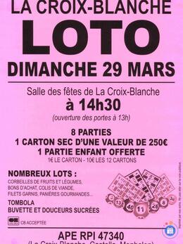 Image du loto LOTO APE RPI 47340 Castella Monbalen La Croix-Blanche