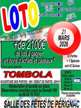 Image du loto Grand Loto de L’APE de Perignac Bougneau