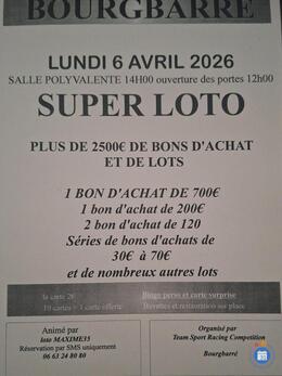 Image du loto Super loto organisé par team sport raccing compétition