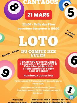 Image du loto Loto du comité des fêtes