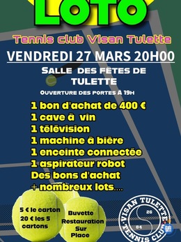 Image du loto Loto du tennis club Visan Tulette