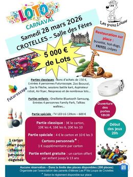 Image du loto Loto Crotelles - APE Les p'tits loups