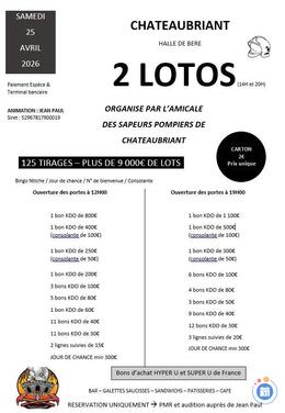 Image du loto Loto Animé par Jean Paul 2 Lotos 14H- 20H