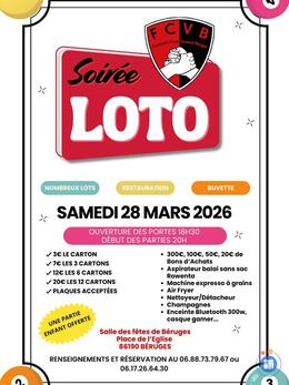 Image du loto Soirée LOTO Football Club Vouneuil Béruges