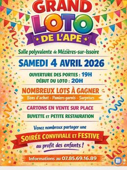Image du loto Loto de l'APE Nouic et Val d'Issoire