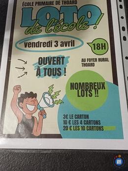 Image du loto Loto de l ecole de thoard