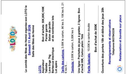 Image du loto Loto comité des fêtes