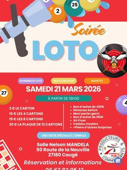 Image du loto Loto des sapeurs pompiers de Caugé
