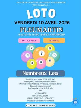 Image du loto LOTO Club de l'Amitié et des Loisirs de Pleumartin