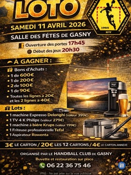 Image du loto Super Loto organisé par le Handball Club de Gasny