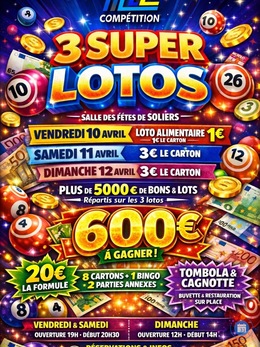 Image du loto 3 super lotos association TL Compétitions