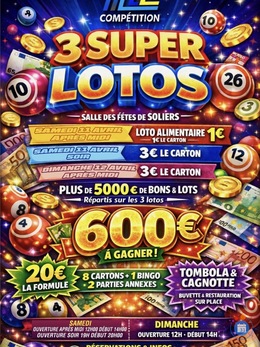 Image du loto 3 super lotos association TL Compétitions