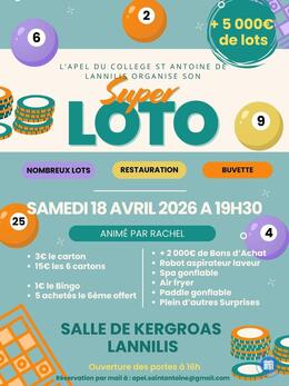 Image du loto Super Loto APEL du collège St Antoine