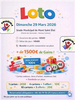 Image du loto Loto de l'association Amusécole
