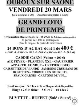 Image du loto Grand loto de printemps