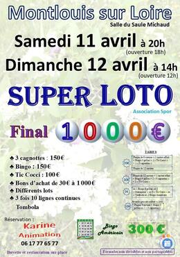 Image du loto Loto pour assoc spor animé par karine.