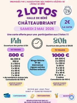 Image du loto Loto Animé par Jean Paul 2 Lotos 14 et 20H